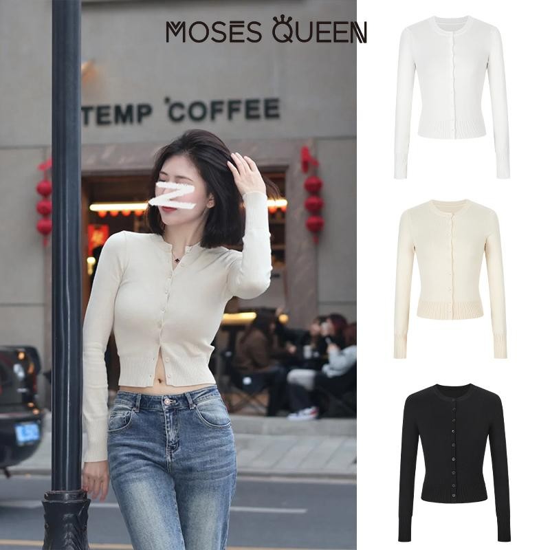 < MOSESQUEEN > Áo khoác thay thế đa năng phong cách Pháp, dáng slim và skinny cho nữ, làm từ vải dệt đan #59260 | BigBuy360 - bigbuy360.vn