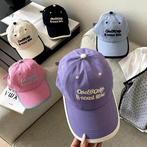 Julyhot Thêu Bóng Chày Nữ Nhiều Màu Sắc Mũ Che Nắng Massivedeals