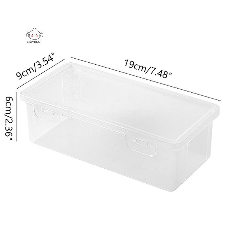 Maybest 1 Hộp Bút Chì Nhựa Dung Tích Cực Lớn Có Thể Xếp Chồng Trong Suốt Hộp Bút Chì Đồ Dùng Văn Phòng Hộp Sắp Xếp Lưu Trữ {VN}