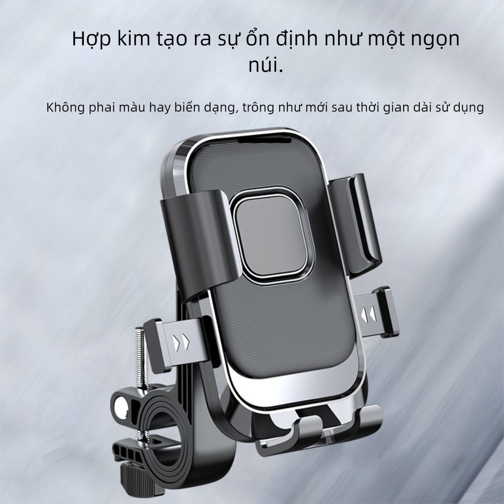 Điển trai Giá đỡ kẹp điện thoại dùng cho xe máy hình mũ bảo hiểm che mưa nắng - chống cướp điện thoại