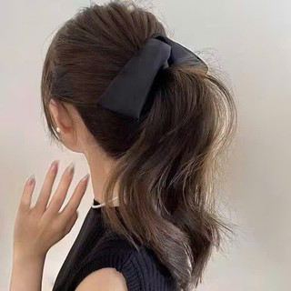 Kẹp Tóc Đuôi Ngựa Vải Voan Phối Lưới Thắt Nơ Xinh Xắn