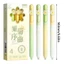GREA 4 Bút Gel, ST Tip Xoay Sử Dụng Bút Trung Tính, Mực Đen 0.5 Mm Chất Lượng Cao Sấy Nhanh Xoay Cối Xay Gió Trang Trí Văn Phòng Chữ Ký Bút Trường Văn Phòng