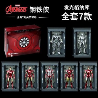 Quà tặng kỷ niệm 10 năm chính thức của Marvel, bộ mô hình Iron Man MK4 Gnaku với ánh sáng và một số hư hỏng nhỏ