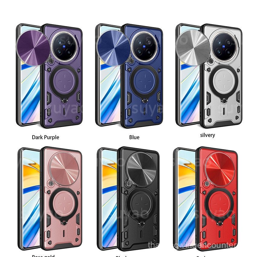 Ốp điện thoại cho Vivo X200 Pro Mini X200Pro 5G 2024, có giá đỡ, vòng, bảo vệ camera chống sốc, giá đỡ xe, trượt, viền TPU mềm, nắp ống kính