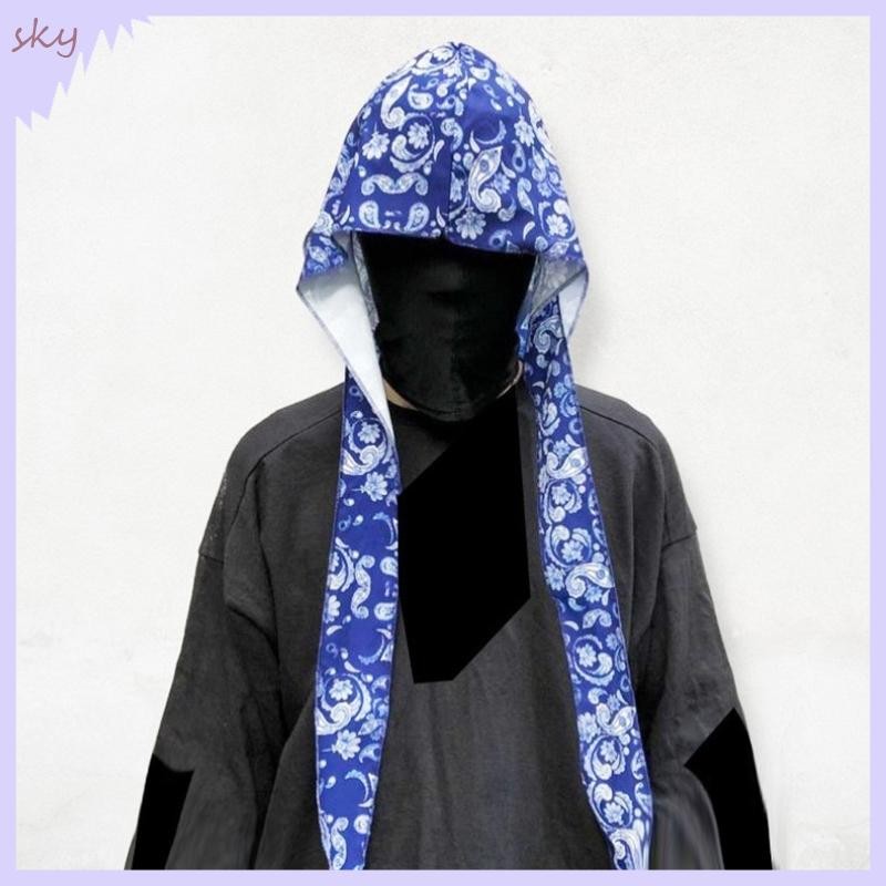 Bầu Trời HIPHOP Durag Bandana Đầu Khăn Turban Cho Nữ Phong Cách Đường Phố Turban Unisex Đầu Quấn Bandana