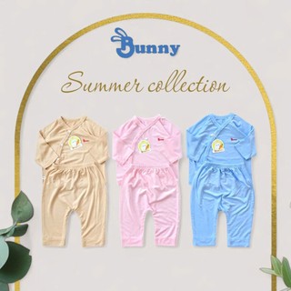 Bộ cúc chéo sơ sinh thun lạnh Modal mềm mát cho bé 3-10kg