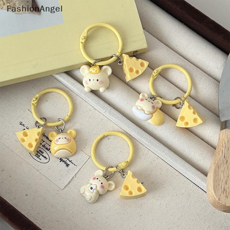 FashionAngel Hoạt Hình Dễ Thương Phô Mai Chuột Móc Khóa Dành Cho Nữ Cô Gái Ngộ nghĩnh Mặt Dây Chuyền Móc Khóa Ba Lô Thời Trang Trang Phụ Kiện Trang Trí Quà Tặng VN
