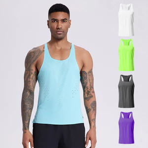 Áo Vest khô nhanh không tay chất lượng cao 2025 dành cho nam chạy Marathon