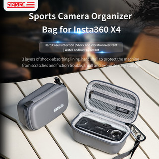 Dành cho túi đựng máy ảnh thể thao toàn cảnh Insta360 X5 / X4, vỏ cứng cầm tay, túi cầm tay chống sốc và chống nước, phụ kiện máy ảnh