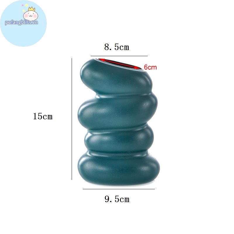 Pufangbliss Nhựa Xoắn Ốc Bình Bắc Âu Sáng Tạo Hoa Sắp Xếp Hộp Đựng Cho Nhà Bếp Phòng Ngủ Phòng Ngủ Trang Trí Nhà Cửa Trang Trí VN
