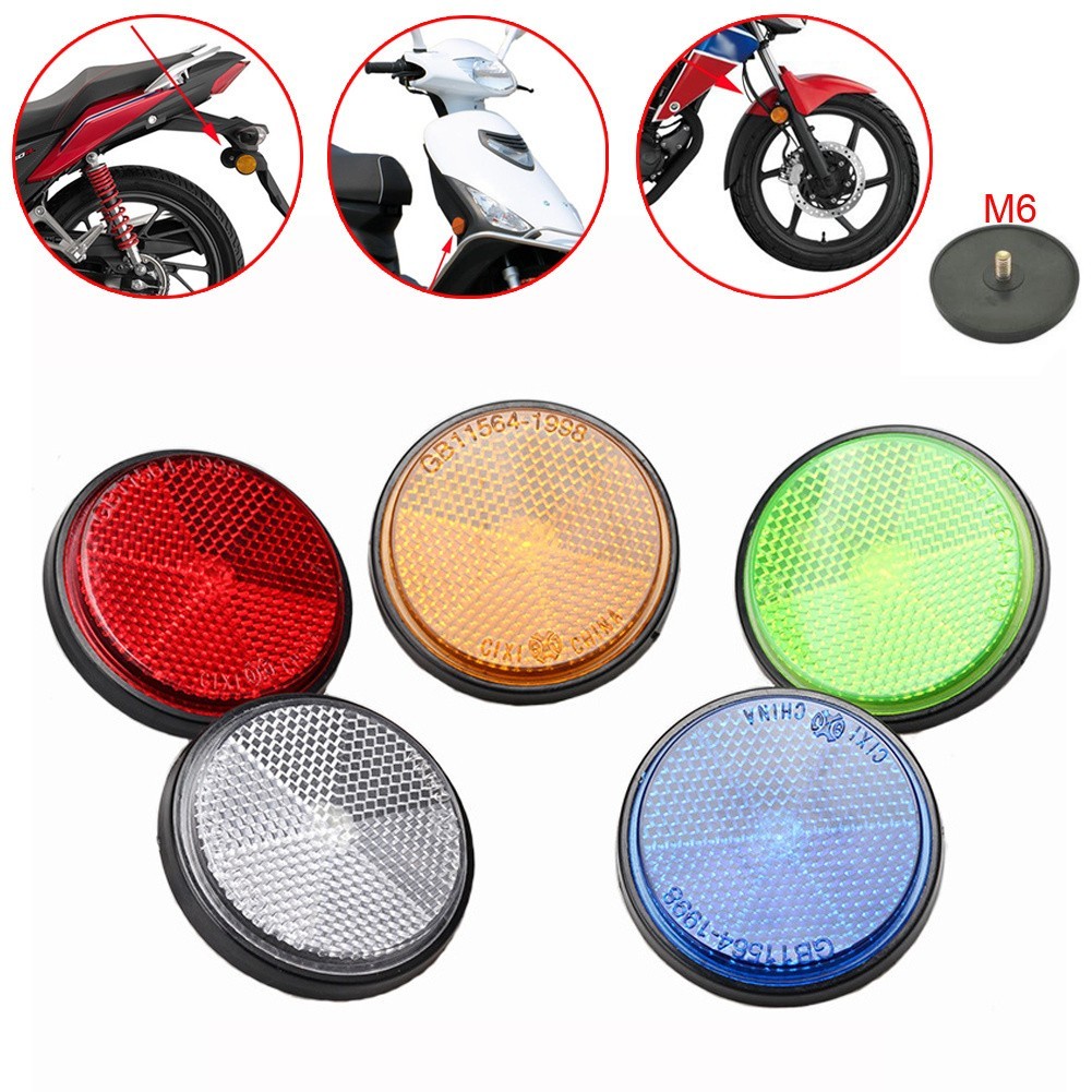 [Welv] Bộ phản quang tròn Xe tải Xe máy Bộ phận đèn khúc xạ ban đêm