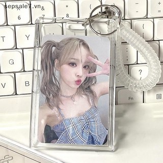 [Phổ biến] Hộp đựng thẻ ảnh Acrylic Hộp đựng thẻ thần tượng Kpop Tay áo ảnh trong suốt Hộp đựng thẻ xe buýt ID di động Móc khóa mặt dây chuyền {đồ chơi}