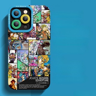 Ốp điện thoại Painted JOJO 's Bizarre Adventure cho iPhone16 / 15 / 14 / 13 / MINI / 12 / 11 / Pro MAX / X / XS / XR / 7 / 8 / 6 Vỏ bảo vệ toàn diện bằng silicon lỏng chống sốc và chống rơi