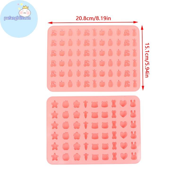 Pufangbliss 1 Loại Sugarcraft Khuôn Silicon DIY Gummy Động Vật Fondant Chocolate Kẹo Khuôn Bánh Nhựa Nghệ Thuật Nướng Bánh Trang Trí Dụng Cụ VN