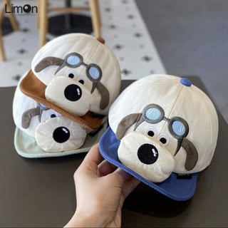 Mũ bóng chày Chó con mùa xuân và mùa thu Mũ Lưỡi Trai mềm thời trang trẻ em