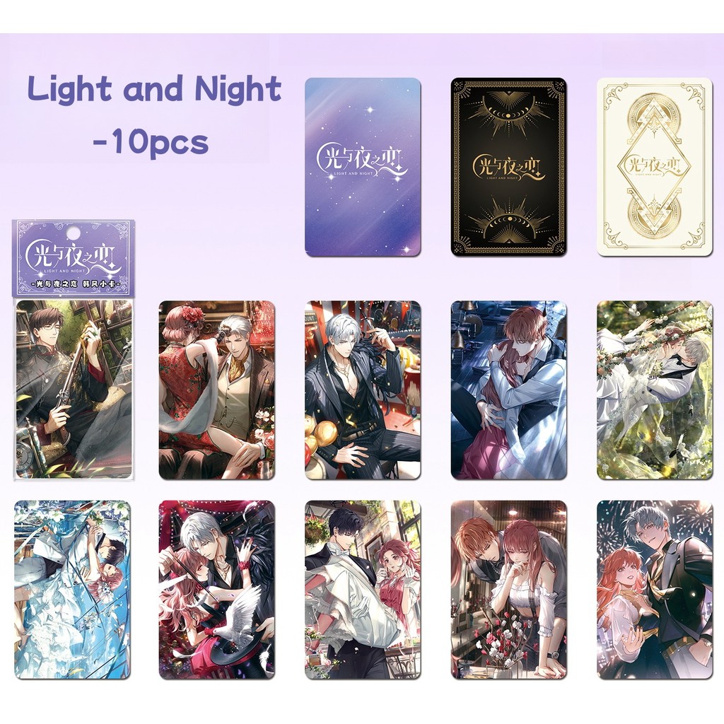 10 Chiếc Star Rail Genshin Lomo Cards Heaven Official 's Blessing Blue Lock Photocard Ánh Sáng Và Đêm Jujutsu Kaisen Nàng Tiên Cá Rơi NARUTO Phác Thảo Ảnh Bưu Thiếp YM