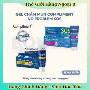 GEL BÔI MỤN cấp tốc Compliment No Problem giảm sưng, tiêu viêm, gom khô cồi mụn 25ml của Nga