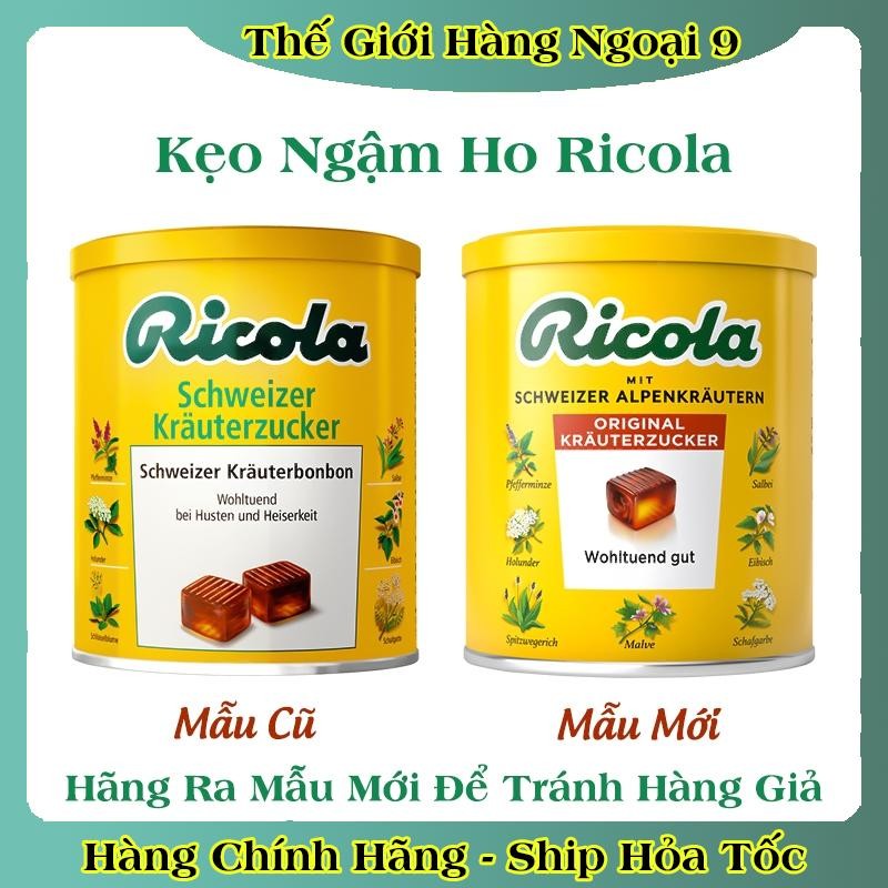 Kẹo ngậm ho thảo mộc Ricola Original Herb 250gr Đức -Date mới đủ bill