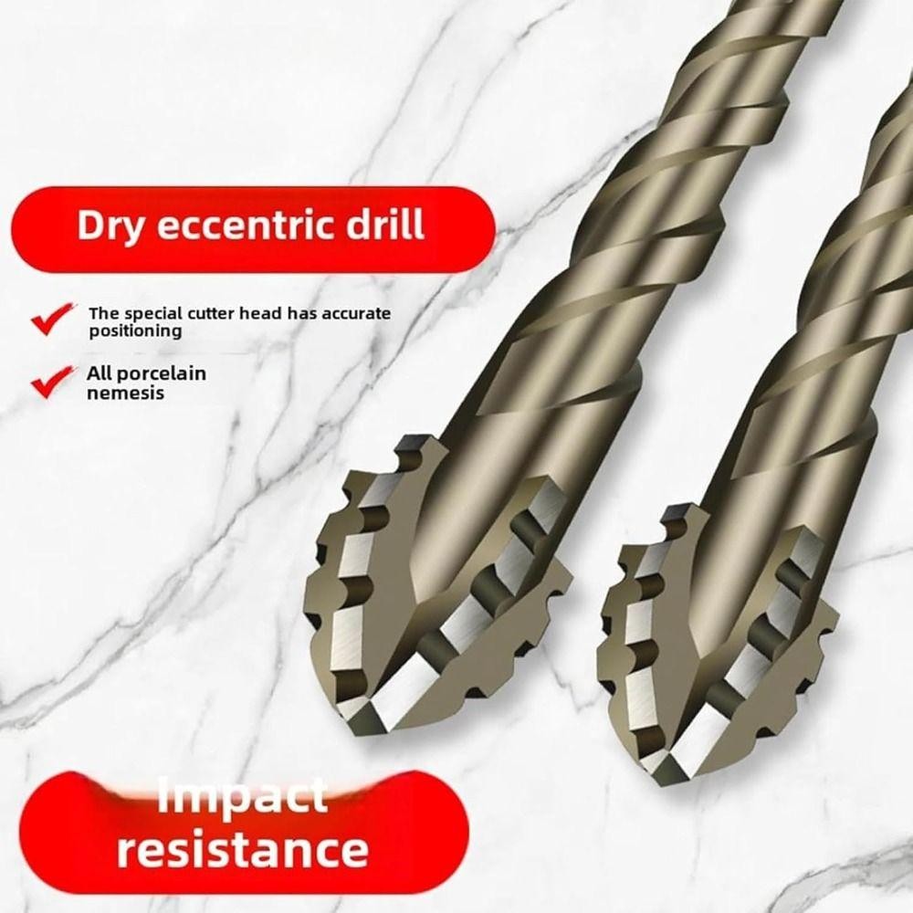 Bộ mũi khoan gạch 4 lớp BAMBOOB chân lục giác có răng cưa đa chức năng cho dụng cụ khoan, 4/6 chiếc