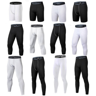 Basketball Sports Tights Bottoming Summer Training Fitness Cropped Quick-Drying Cropped Soccer Running High Elastic Shorts 0aU1