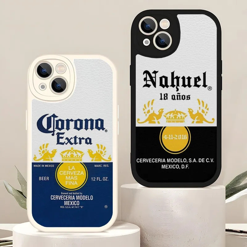 TP-1 Corona Thêm Bia Ốp Lưng Điện Thoại Iphone 17,15 Pro Max 14 Pro 11 13 12 Mini X Xr Xs Max 8 Puls Se 2020 Da Cừu Silicon