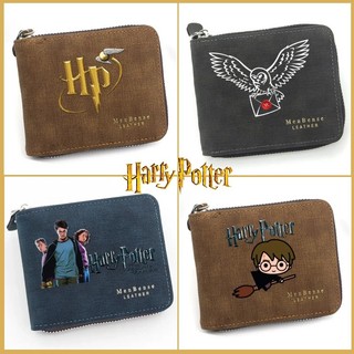 Ví Harry Potter mới Ví PU Matte Dây kéo Ví lưu trữ đa chức năng dung lượng lớn