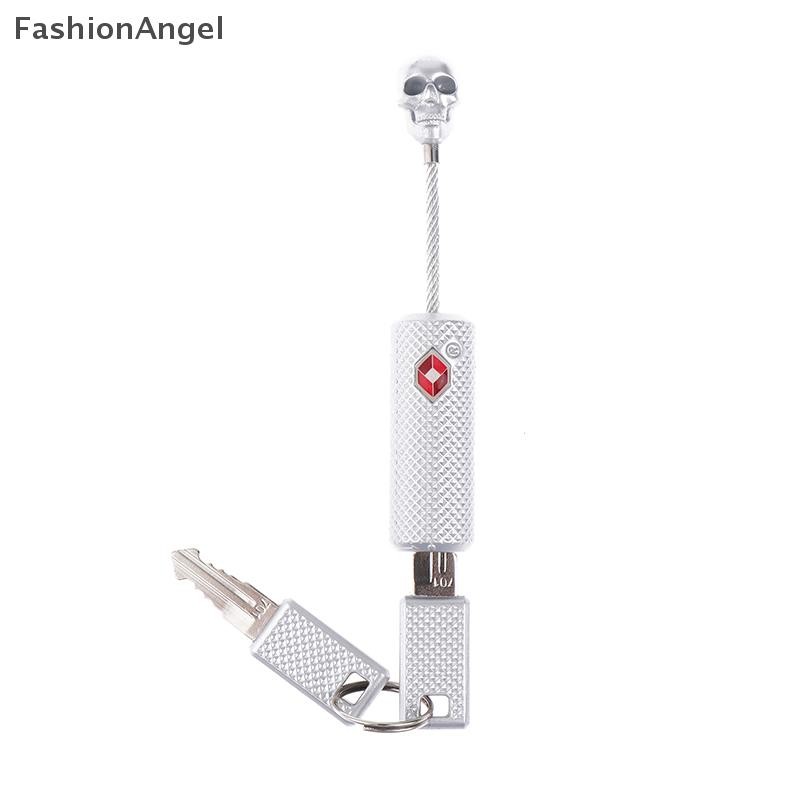 Khóa hải quan FashionAngel Xe đẩy kim loại nước ngoài Hành lý Su