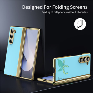 Vỏ bọc mỏng AG mờ, bản lề, nắp tự động rebound, kính trước, cho Samsung Galaxy Z Fold 6/5/4/3