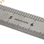 Dụng cụ thước thẳng kim loại bằng thép không gỉ 15-30cm Dụng cụ đo hai mặt VN