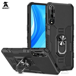 Dành Cho Huawei Y9s Ốp điện thoại PC Cứng Lưng Mềm TPU Edge Bảo Vệ Camera Nhẫn Giá Đỡ Chân Đế Chống Sốc Mỏng Vỏ