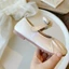 Giày búp bê bé gái đính nơ da mềm đế bệt chống trơn trượt (dn01)