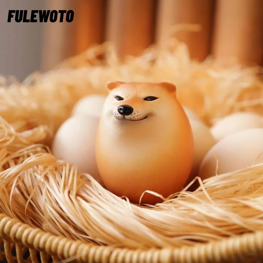 Đồ chơi trứng cho chó FILEWOTO, Đồ chơi thần tài Shiba Inu Squishy phục ...