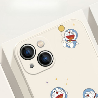 Ốp điện thoại Doremon hoạt hình dễ thương cho iPhone16 / 15 / 14 / 12 / 11 / 13 PRO MAX / PLUS / Mini / X XS XR 6 / 7 silicon lỏng bảo vệ toàn diện vỏ mềm chống rơi chống sốc