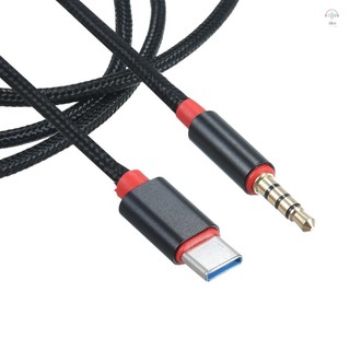 Cáp âm thanh nam Type-C sang 3,5 mm TRRS nam 3.12ft USB-C sang 3,5 mm Dây chuyển đổi âm thanh nổi trên ô tô / gia đình, 3.12ft Đen