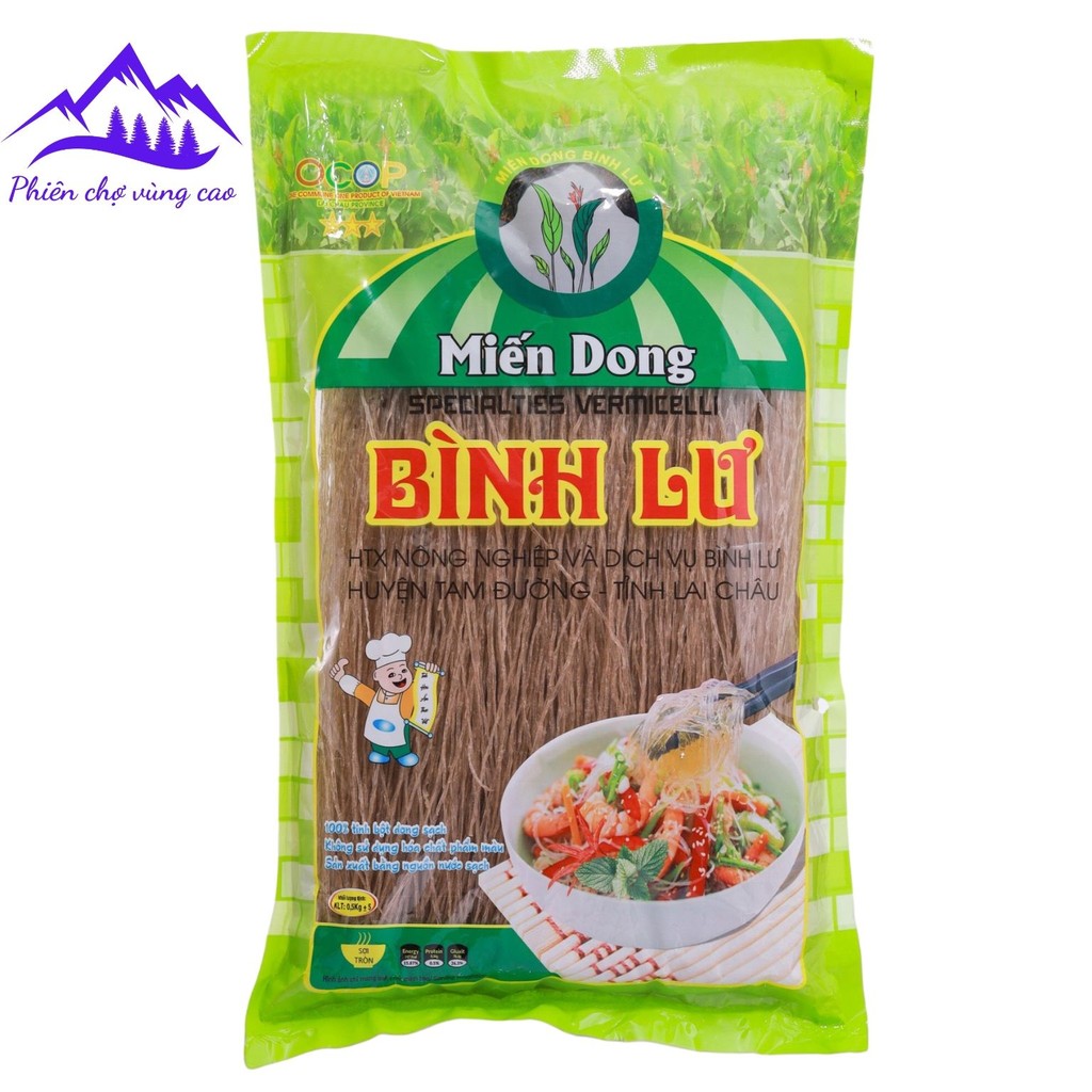 Miến dong Bình Lư Lai Châu hương liệu đỗ đen (OCOP). Miến dong Tây Bắc ...