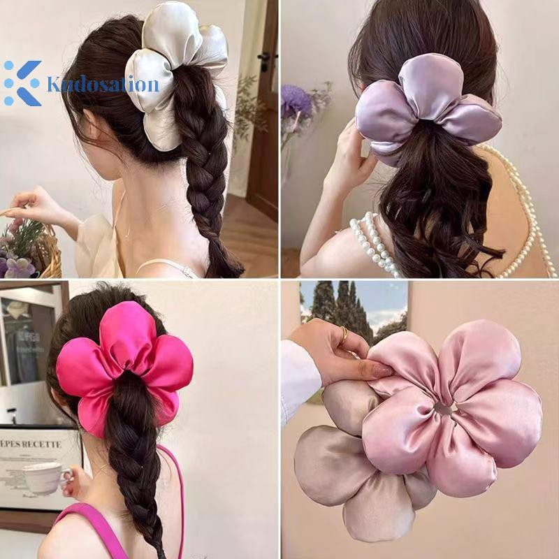 Kudosation Sa Lớn 3D Hoa Tóc Dây Dành Cho Nữ Ngọt Ngào Bé Gái Mũ Lớn Intese Hairband Thời Trang Phụ Kiện Tóc