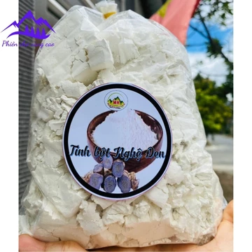Tinh bột nghệ đen (nga truật) nguyên chất xay lọc, tinh chế từ nghệ đen tươi Tây Bắc giảm đau dạ dày