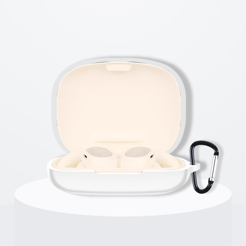 Dành Cho Baseus Eli 10i Fit Open-Ear Ốp Lưng Silicon Màu Trơn Vỏ Bảo Vệ Tai Nghe Chống Sốc Bảo Vệ Tay Mềm Tai Nghe Nhét Tai Da