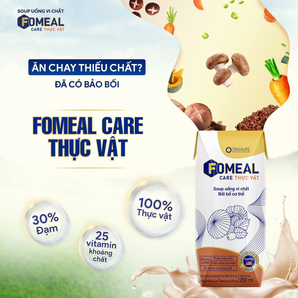 Ảnh Lốc 3 Hộp Soup uống vi chất FOMEAL CARE THỰC VẬT giàu đạm & vitamin, tăng đề kháng 3