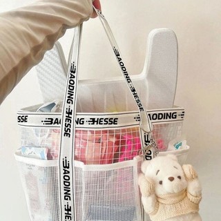 Túi bơi cho phụ nữ, dung tích lớn, chống nước, tách khô và ướt, túi lưới PVC nhiều ngăn cho đồ bơi, tắm, thể dục, du lịch 4.10 5XSZ