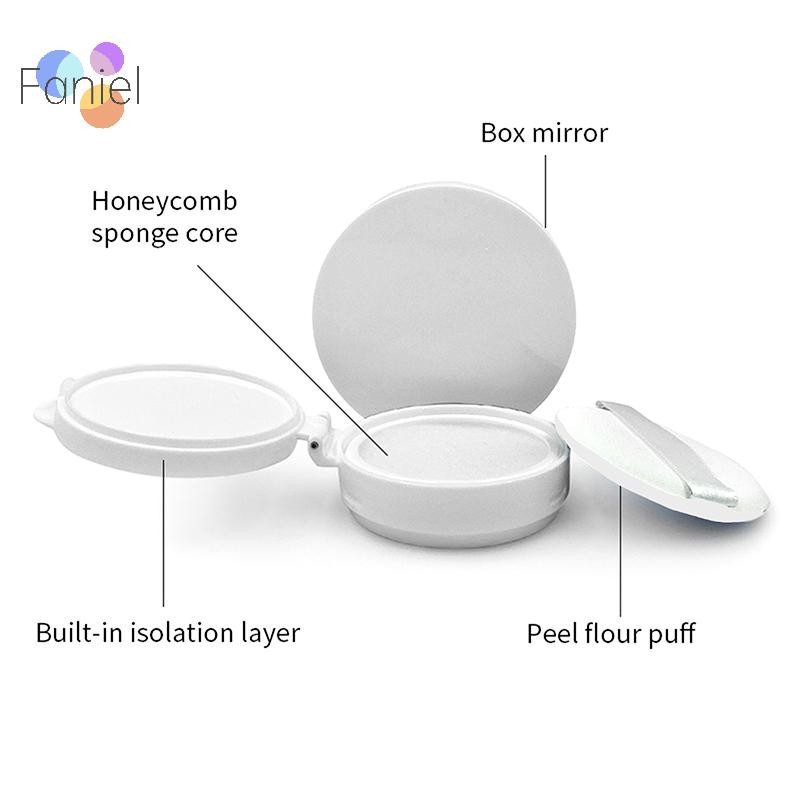 < shicong222 > 15g / 0.5oz Hộp đựng mỹ phẩm rỗng Air Cushion Puff Box Hộp đựng trang điểm di động có gương xốp cho kem nền BB mới