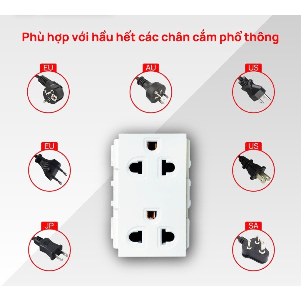 Hạt ổ cắm đa năng Sino Vanlock,hạt ổ cắm đơn,đôi hai chấu, ba chấu Sino Vanlock,hạt ổ đơn, hạt ổ đơn,ổ cắm điện hai chấu
