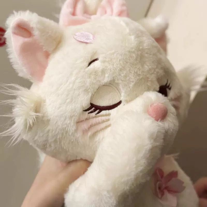Đồ chơi nhồi bông mèo Marie dễ thương dòng Sakura, đồ chơi nhồi bông dài cho bạn gái, quà sinh nhật cho bạn gái, búp bê đồng hành ngủ Marie Cat