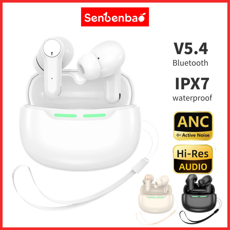Senbenbao SJ56 Tai nghe nhét tai Bluetooth 5.4 chính hãng ANC Khử tiếng ồn chủ động APTX Kết nối nhiều điểm