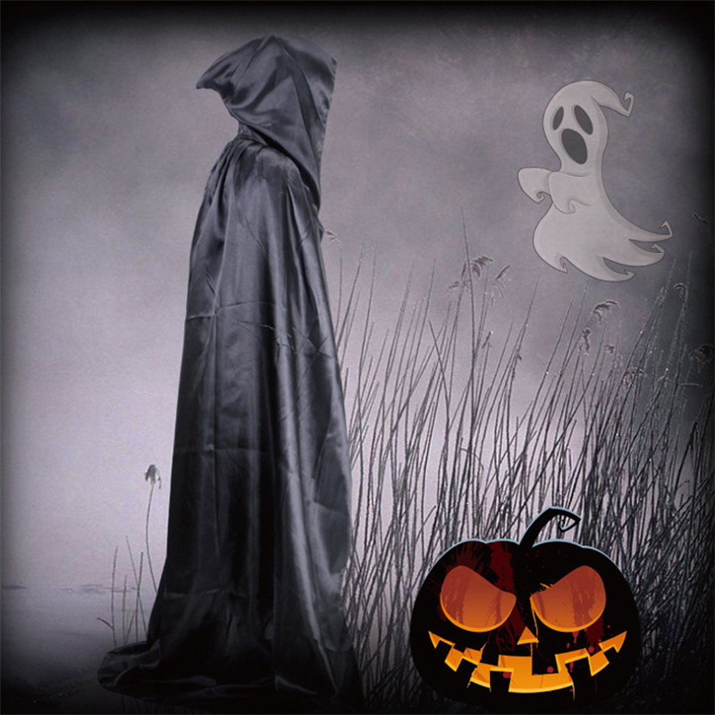 Áo choàng HalloweenthemesDeath, Ma cà rồng, Phù thủy - phù hợp người lớn và trẻ em với mũi đen