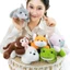 Gối Thú Nhồi Bông YOLOGO, Búp Bê Đồng Hành Sang Trọng Gấu 20cm, Thời Trang Sang Trọng Voi Siêu Mềm Động Vật Sang Trọng Bàn Đồ Chơi