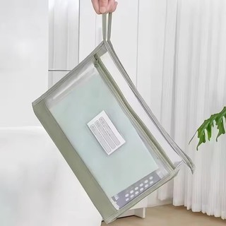 Túi lưu trữ A4 hai lớp Túi dây kéo lưới hai lớp Hộp đựng hồ sơ A4 Văn phòng trường học Tổ chức tài liệu dễ dàng