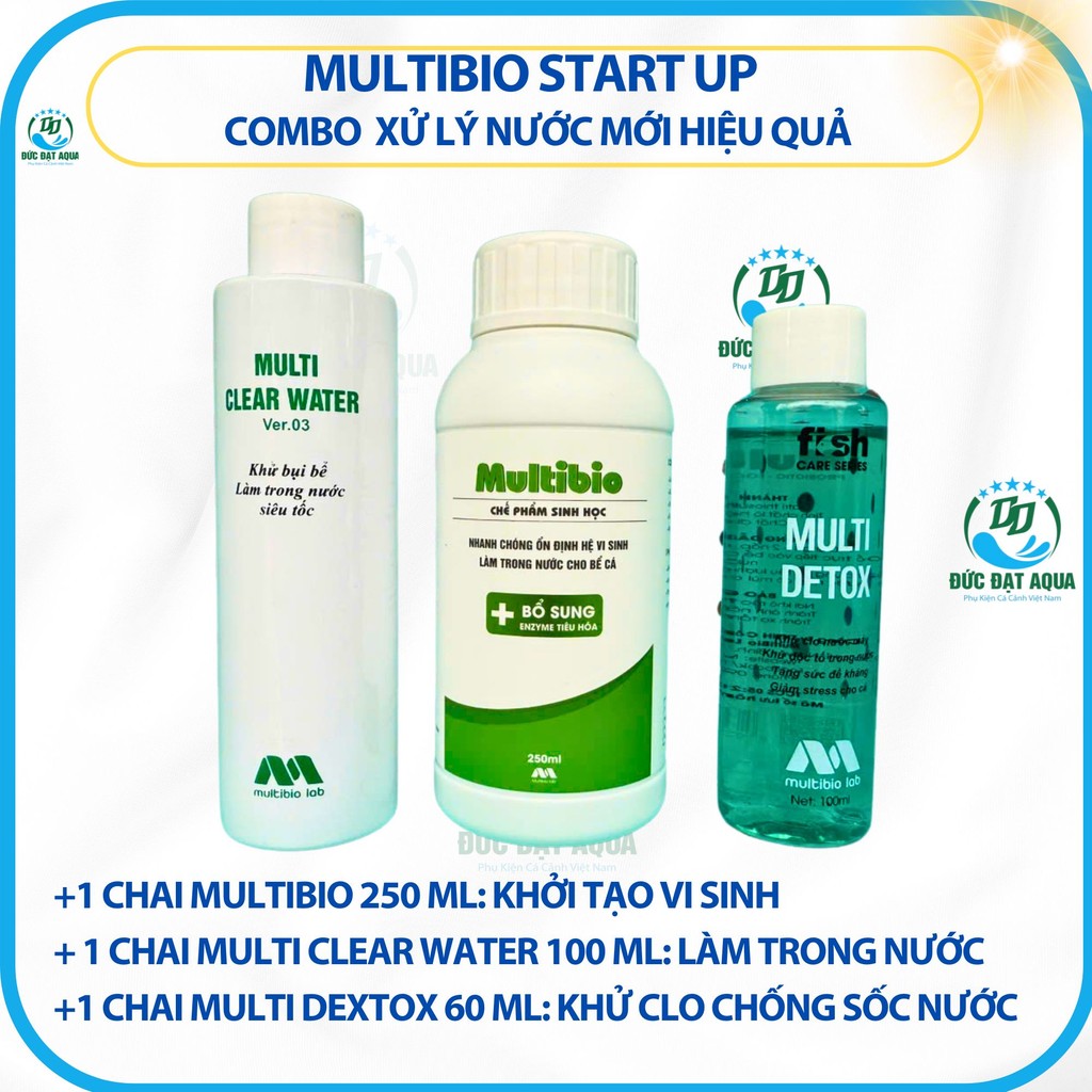 Vi sinh Multibio Start Up-Combo 3 LỌ chuyên dụng cho bể cá mới set up Giúp bể cá ổn định nhanh chóng 4