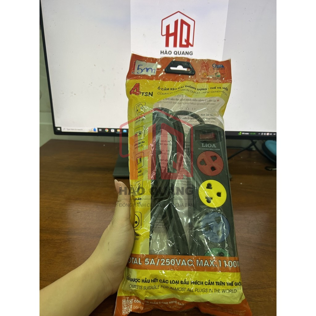 Ổ Cắm Điện LIOA 4TSN3.2.5/4TSN5.2.5 -Giá Tốt - 3m/5m