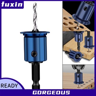 [Fuxin] 10mm Shank Drill Bit Core Limiter Countersink Khoan Router Bit Dụng cụ chế biến gỗ